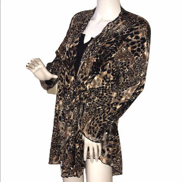 Regal Fashions / Chiffon Animal print / Shear dressy Jkt - Picture 5 of 16
